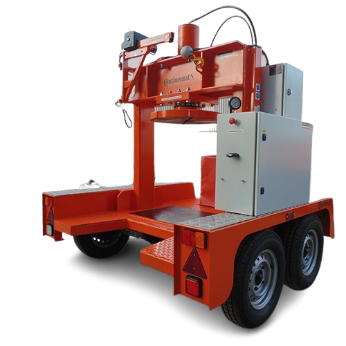 Mobile Forklift Tyre Press, Northwest Industrial Tyres, Manchester